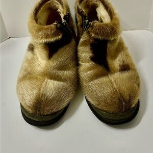 Capitol Sealskin Ankle Boots Vintage from 60s